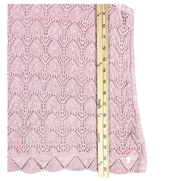 American Eagle Tank Top Womens Crochet Patterned Knit Sleeveless Small Pink Y2K - Picture 4 of 8